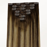 Karamellblond Balayage (4/27/4) 150G Clip-Ins