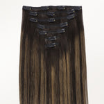 Dark Brown Balayage (2/6/2) Classic Clip-Ins (150g-170g) – 100% Remy Human Hair by GOO GOO Hair.