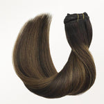 Dark Brown Balayage (2/6/2) Classic Clip-Ins (150g-170g) – 100% Remy Human Hair by GOO GOO Hair.