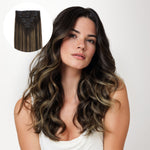 Dark Brown Balayage (2/6/2) Classic Clip-Ins (150g-170g) – 100% Remy Human Hair by GOO GOO Hair.