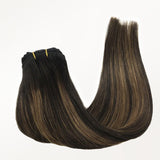 NATÜRLICHES SCHWARZES BALAYAGE (1B/6/1B) 150G CLIP-INS