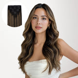NATÜRLICHES SCHWARZES BALAYAGE (1B/6/1B) 150G CLIP-INS