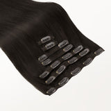 Dark Brown (2) Classic Clip-Ins (150g-170g) – 100% Remy Human Hair by GOO GOO Hair.