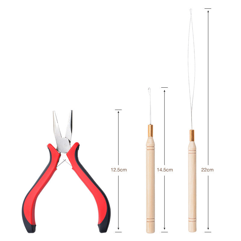 Micro Links Hair Extensions Tools Kit – 100% Remy Human Hair.