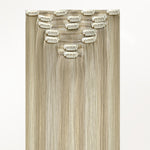 Ash Blonde Highlights (17A/60A) Classic Clip-Ins (120g-150g) – 100% Remy Human Hair by GOO GOO Hair.