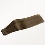 Brown Sugar Swirl Highlights (2C/4E/6C) Classic Clip-Ins (120g-130g) – 100% Remy Human Hair.