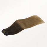 Chocolate Dip Color Melt (1D/2C/4E) Classic Clip-Ins (120g) – 100% Remy Human Hair.