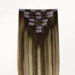 Honey Blonde Balayage (4/26/4) Classic Clip-Ins (120g) – 100% Remy Human Hair by GOO GOO Hair.