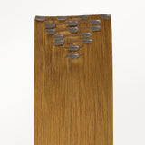 Medium Auburn Brown (30) Classic Clip-Ins (120g) – 100% Remy Human Hair by GOO GOO Hair.