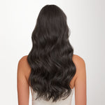 Mocha Brown (1C) Classic Clip-Ins (120g-130g) – 100% Remy Human Hair.