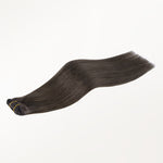 Mocha Brown (1C) Classic Clip-Ins (120g-130g) – 100% Remy Human Hair.