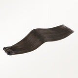 Mocha Brown (1C) Classic Clip-Ins (120g-130g) – 100% Remy Human Hair.