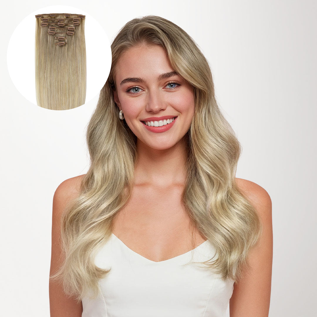 Natural Blonde Balayage (18ET90A) Classic Clip-Ins (120g  display picture 2