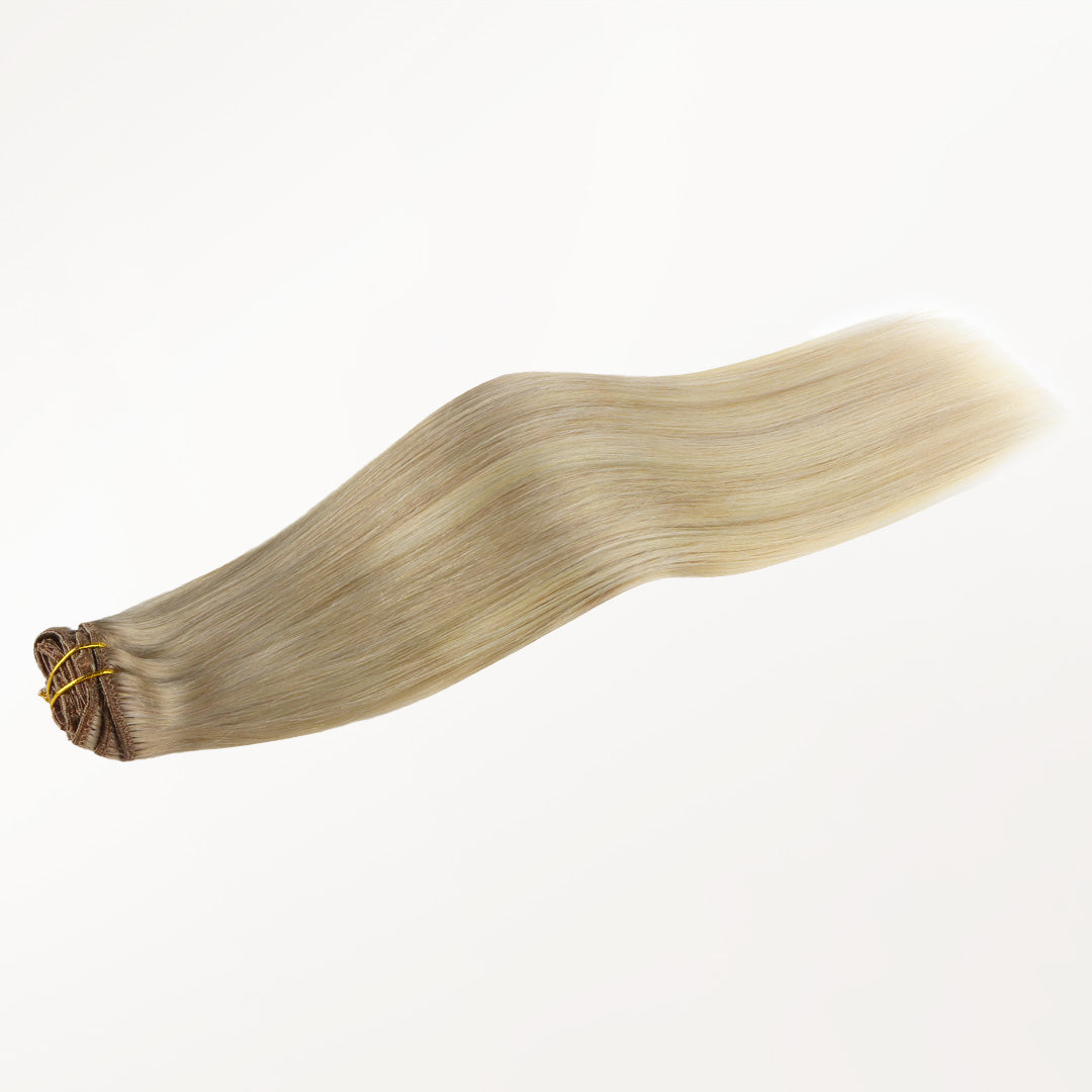 Natural Blonde Balayage (18ET90A) Classic Clip-Ins (120g-130g) – 100% Remy Human Hair.