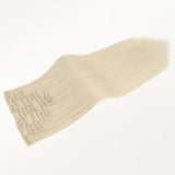 Platinum Blonde (60A) Classic Clip-Ins (120g-150g) – 100% Remy Human Hair by GOO GOO Hair.