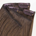Ash Brown (5) Classic Clip-Ins (120g-150g) – 100% Remy Human Hair.