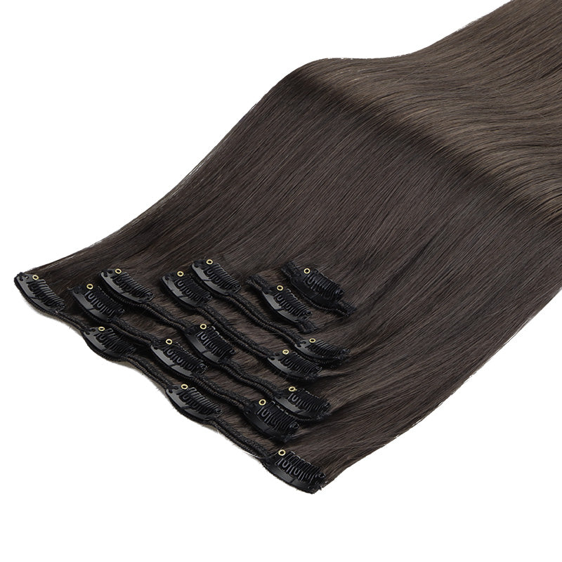 Classic Clip in Hair Extensions 120G – 100% Remy Human Hair.