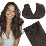 Classic Clip in Hair Extensions 120G – 100% Remy Human Hair.