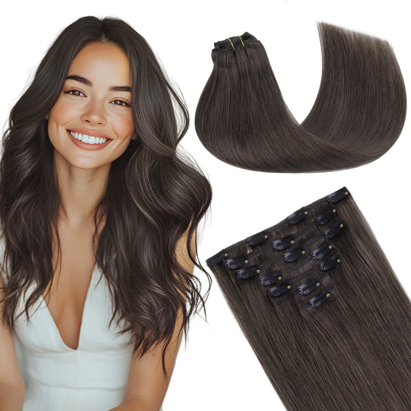 Classic Clip in Hair Extensions 120G – 100% Remy Human Hair.