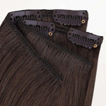 Light Brown (2A) Classic Clip-Ins (120g-150g) – 100% Remy Human Hair.