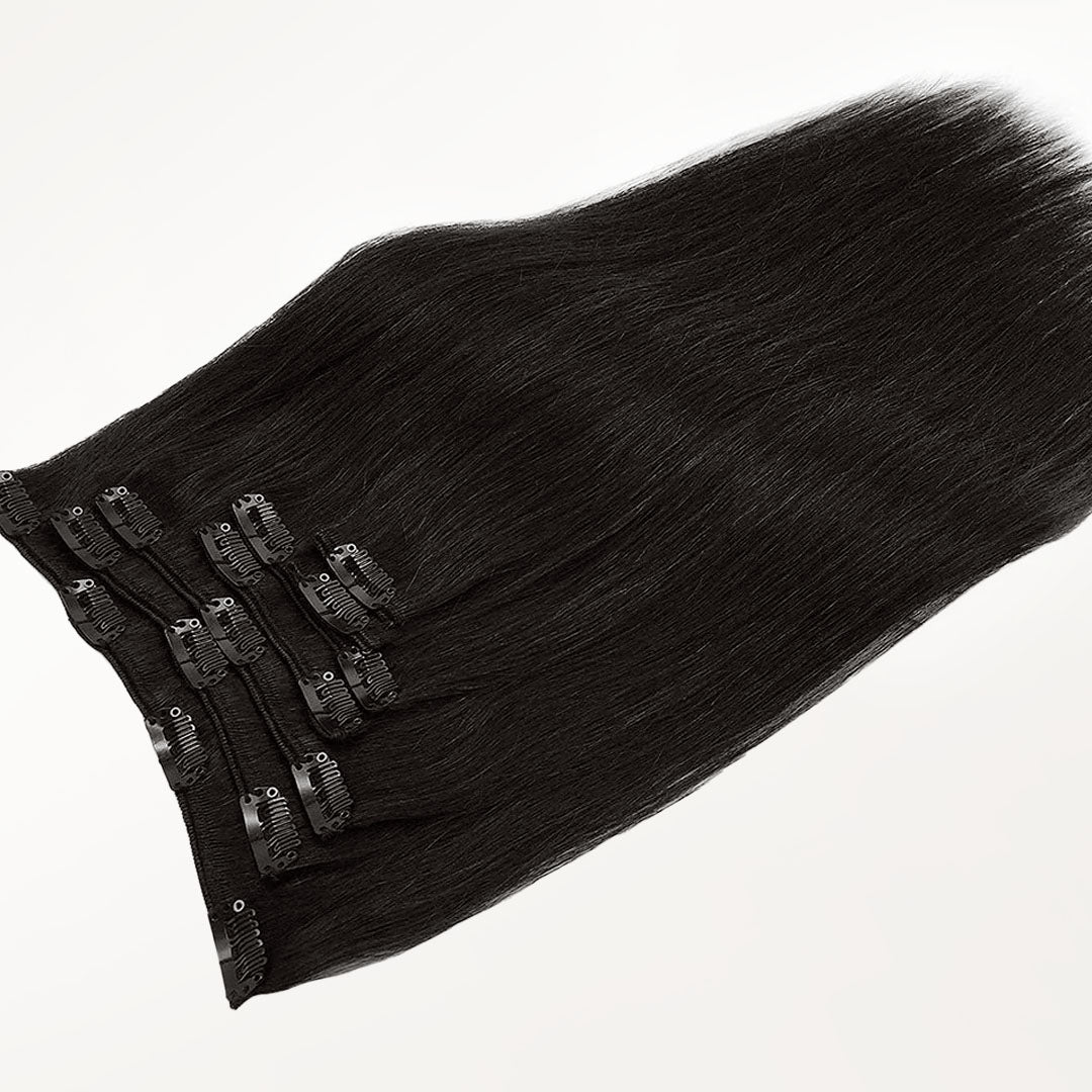 Classic Clip in Hair Extensions – 100% Remy Human Hair.
