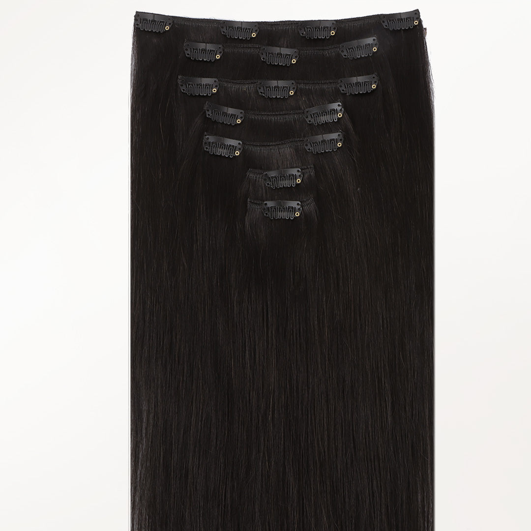 Classic Clip in Hair Extensions – 100% Remy Human Hair.