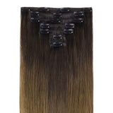 Classic Clip in Hair Extensions 120G – 100% Remy Human Hair.