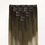 Bleach Blonde Balayage (3/8/613) Full Classic Clip-Ins (160g-220g) – 100% Remy Human Hair by GOO GOO Hair.
