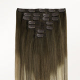 Bleach Blonde Balayage (3/8/613) Full Classic Clip-Ins (160g-220g) – 100% Remy Human Hair by GOO GOO Hair.