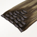 Caramel Blonde Balayage (4/27/4) Full Classic Clip-Ins (160g-220g) – 100% Remy Human Hair by GOO GOO Hair.
