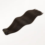 Dark Brown (2) Full Classic Clip-Ins (160g-220g) – 100% Remy Human Hair by GOO GOO Hair.