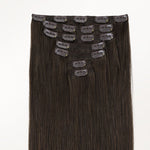 Dark Brown (2) Full Classic Clip-Ins (160g-220g) – 100% Remy Human Hair by GOO GOO Hair.