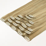 Light Blonde Highlights (16/22A) Full Classic Clip-Ins (160g-220g) – 100% Remy Human Hair by GOO GOO Hair.