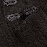 Natural Black (1B) Full Classic Clip-Ins (160g-220g) – 100% Remy Human Hair by GOO GOO Hair.