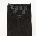 Natural Black (1B) Full Classic Clip-Ins (160g-220g) – 100% Remy Human Hair by GOO GOO Hair.