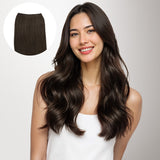 Dark Brown (2) Genius Tape Weft Hair Extensions 60g – 100% Remy Human Hair.