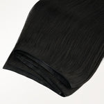 Jet Black (1) Genius Tape Weft Hair Extensions 60g – 100% Remy Human Hair.