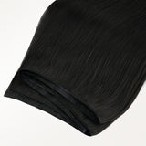 Jet Black (1) Genius Tape Weft Hair Extensions 60g – 100% Remy Human Hair.