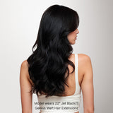 Jet Black (1) Genius Tape Weft Hair Extensions 60g – 100% Remy Human Hair.