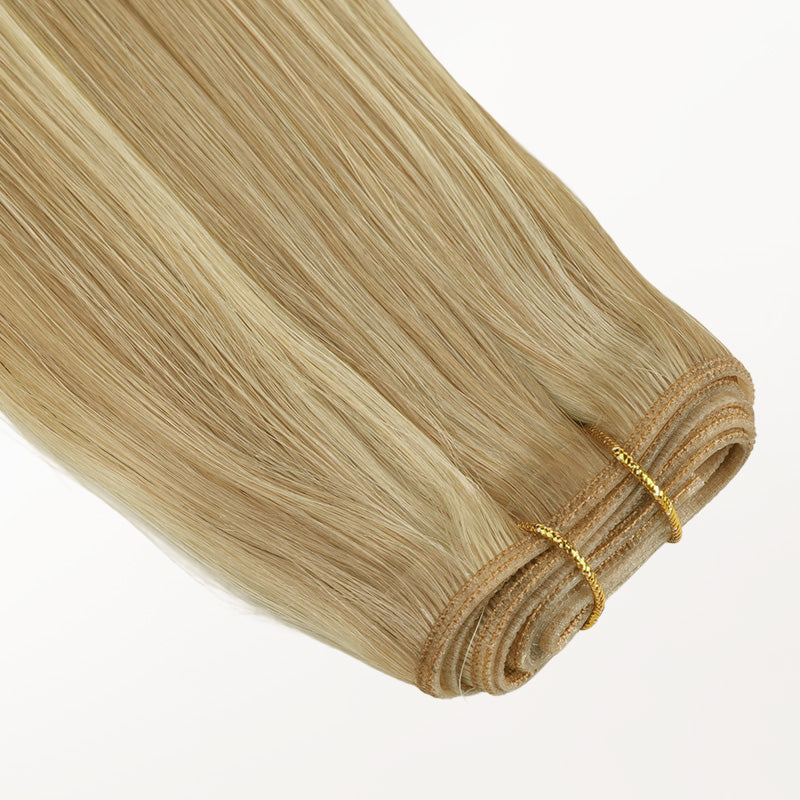 Light Blonde Highlights (16/22A) Genius Tape Weft Hair Extensions 60g – 100% Remy Human Hair.
