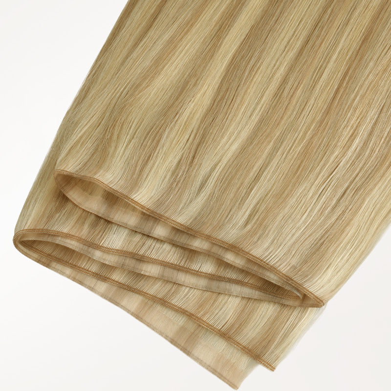 Light Blonde Highlights (16/22A) Genius Tape Weft Hair Extensions 60g – 100% Remy Human Hair.