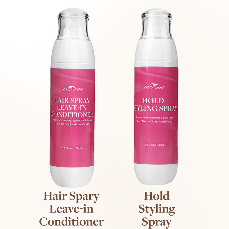 Hair Spray Leave-in Conditioner & Hold Styling Spray (Ships within 20 days after purchase.) – 100% Remy Human Hair.
