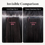Caramel Blonde Balayage (4/27/4) Invisi Edge Seamless Clip-Ins (140g-160g) – 100% Remy Human Hair.
