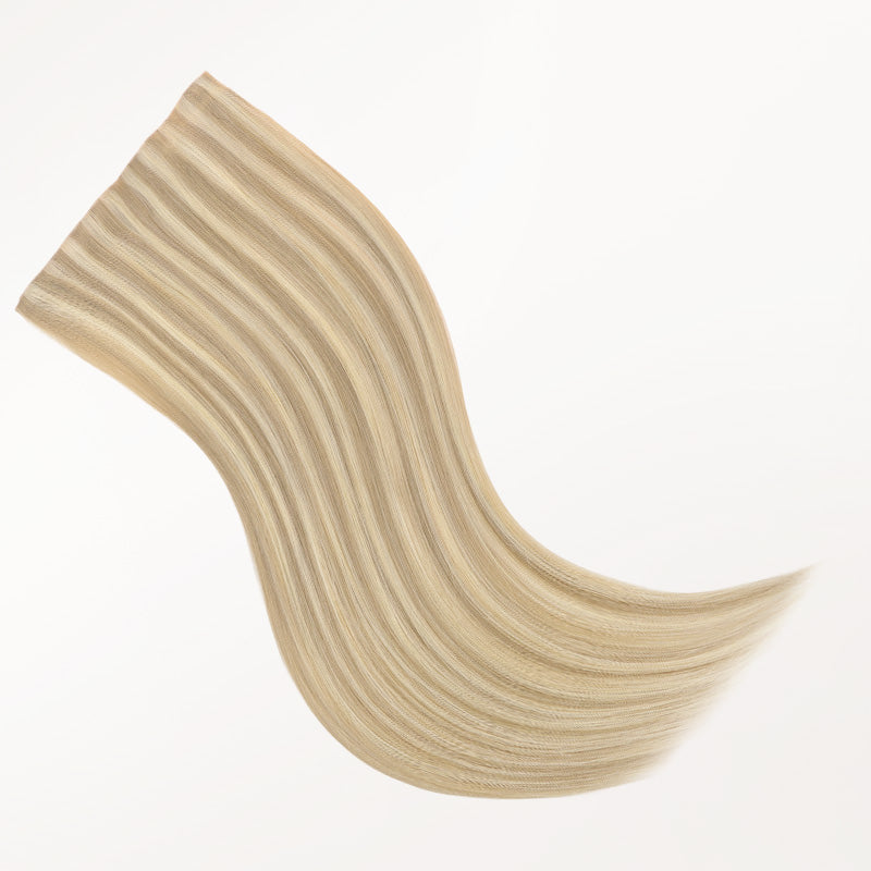 Light Blonde Highlights (16/22A) Invisi Edge Seamless Clip-Ins (140g-160g) – 100% Remy Human Hair.