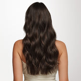 Dark Brown (2) Invisi Edge Seamless Clip-Ins (140g-160g) – 100% Remy Human Hair.