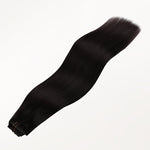 Jet Black (1) Invisi Edge Seamless Clip-Ins (140g-160g) – 100% Remy Human Hair.