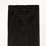 Natural Black (1B) Invisi Edge Seamless Clip-Ins (140g-160g) – 100% Remy Human Hair.