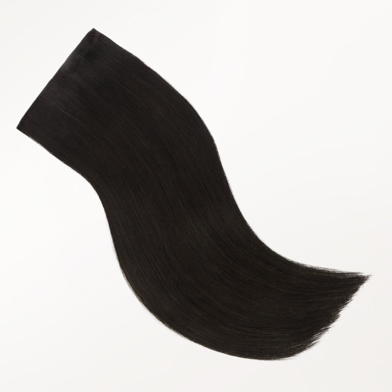 Natural Black (1B) Invisi Edge Seamless Clip-Ins (140g-160g) – 100% Remy Human Hair.