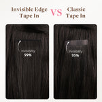 Jet Black (1) Invisi Edge Tape-Ins 50g – 100% Remy Human Hair by GOO GOO Hair.