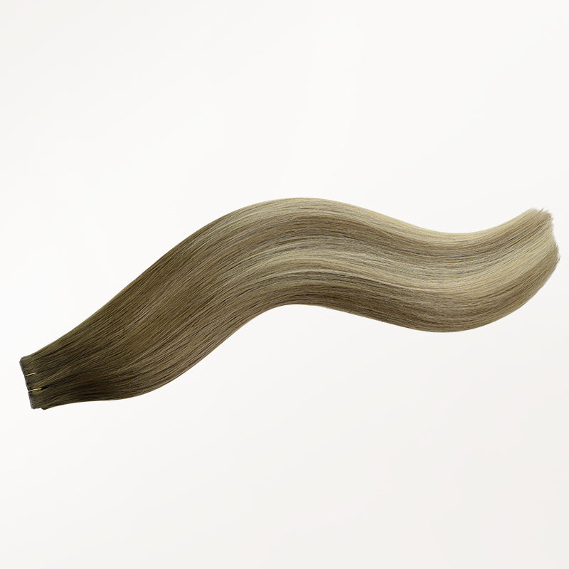 Bleach Blonde Balayage (3/8/613) Invisi Edge Tape-Ins 50g – 100% Remy Human Hair by GOO GOO Hair.